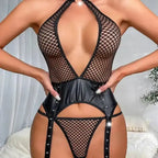 Garter Bustier Fishnet Design - Fashionfitz