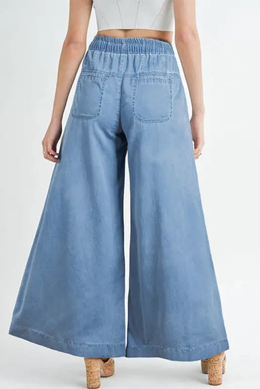 Geofade high-rise wide leg jeans