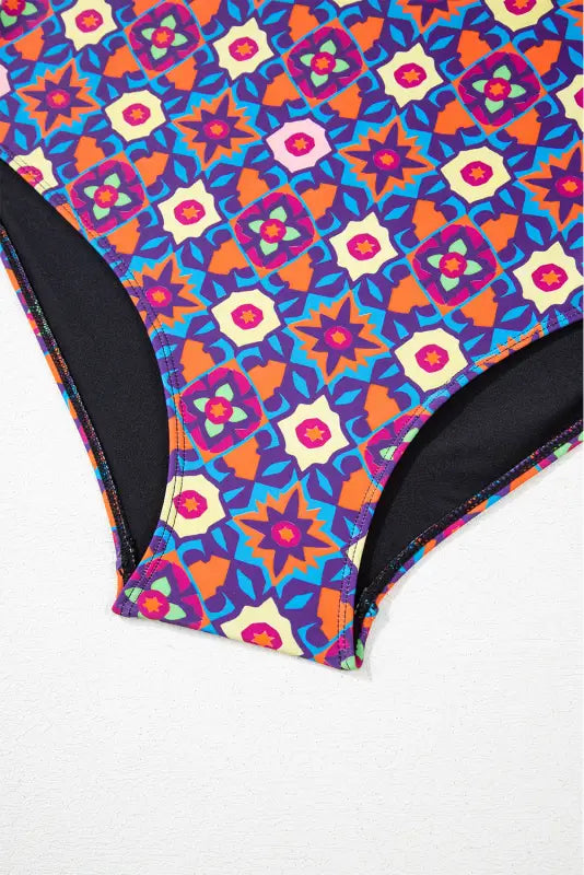 Geometric glam tankini - plus size | fashionfitz