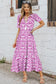 Geometric maxi dress - pink/sky blue - dresses