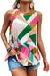 Geometric pleated shift tank top - tops