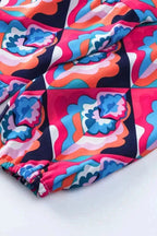 Abstract Geometric High Waist Dress - Fashionfitz