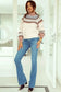 Khaki geometric pattern ribbed trim high neck sweater - & cardigans