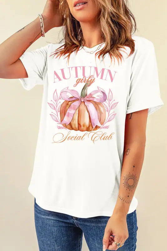 Chic pumpkin bow tee | fashionfitz women’s wear