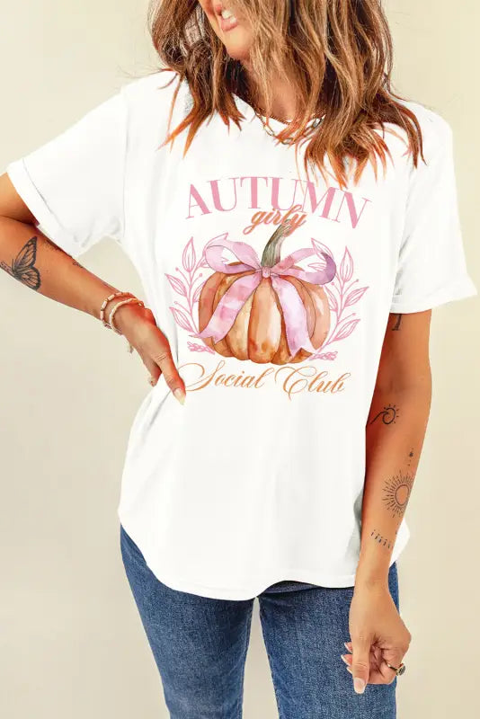 Chic pumpkin bow tee | fashionfitz women’s wear