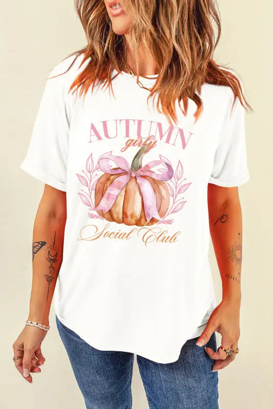 Chic pumpkin bow tee | fashionfitz women’s wear