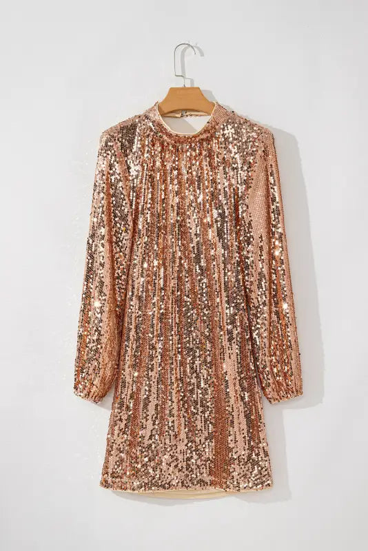 Shop glimmer goddess mini – the ultimate gold sequin party dress