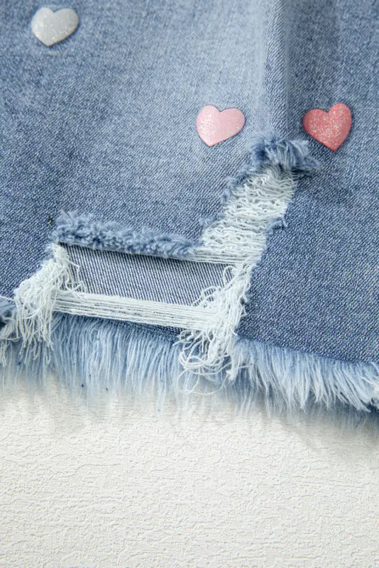 Glimmer love denim skirt