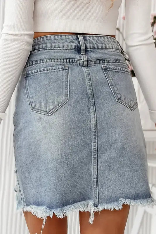 Glimmer love denim skirt