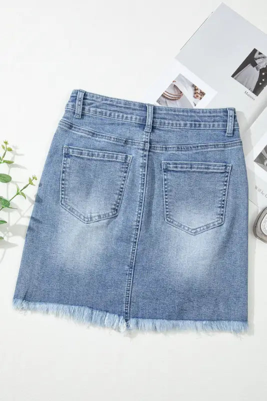 Glimmer love denim skirt