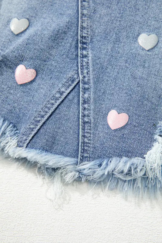 Glimmer love denim skirt