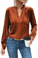 Gold flame frilled collar velvet shirt - blouses & shirts