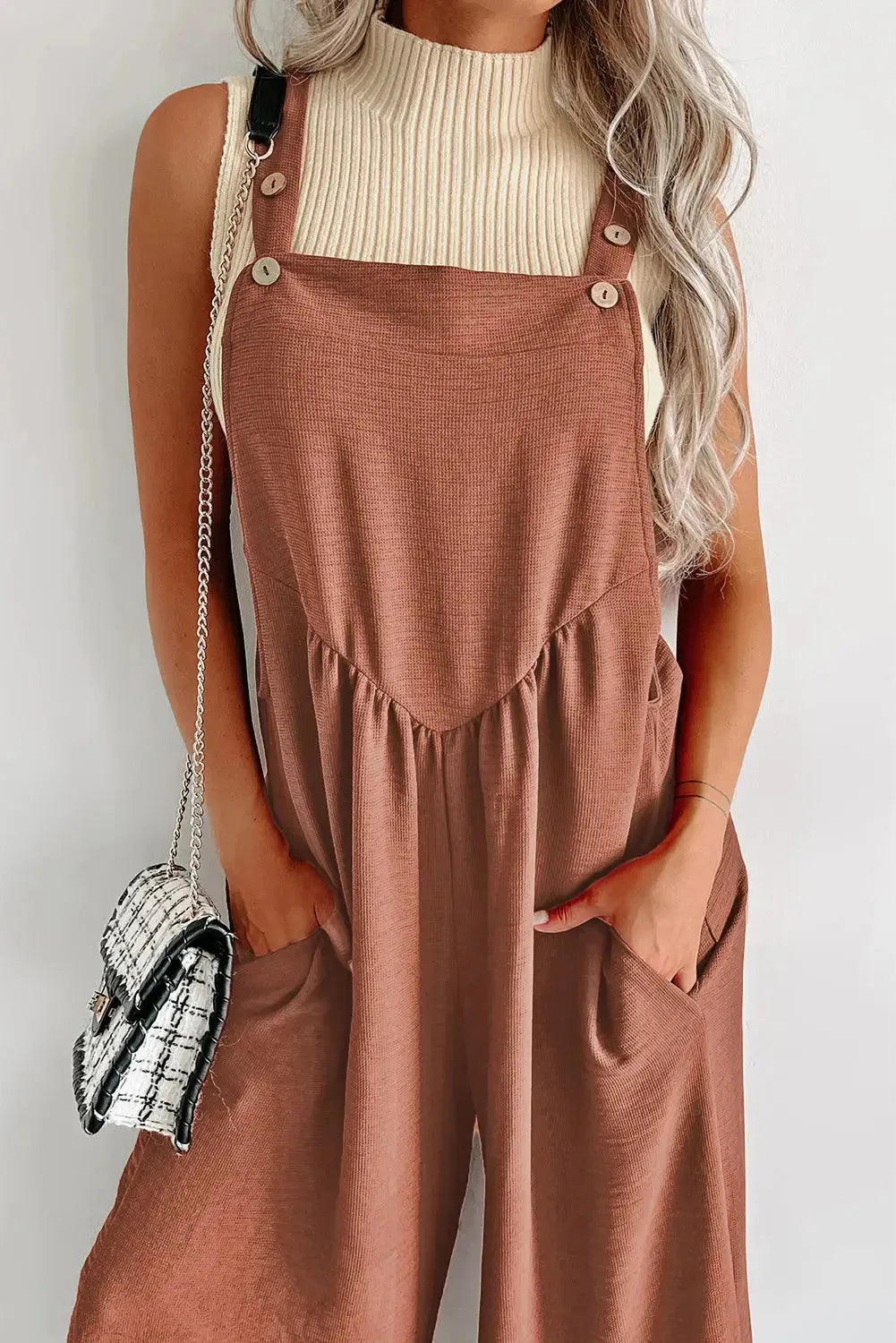 Urban Chic Ruched Jumpsuit - Fashionfitz