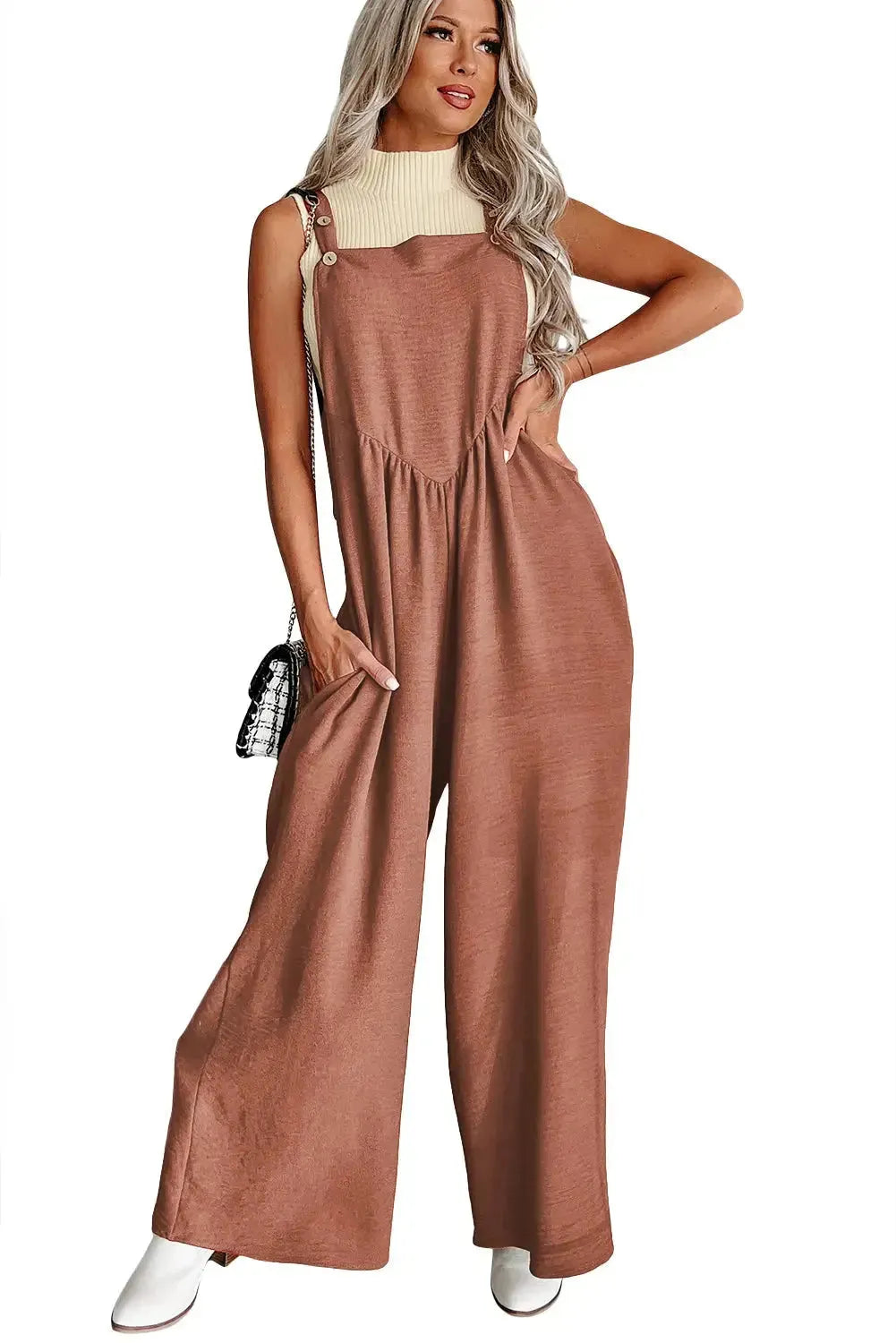 Urban Chic Ruched Jumpsuit - Fashionfitz