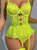 Good Wife 3-Pieces Lace Corset Garter - Fashionfitz