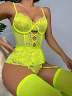 Good Wife 3-Pieces Lace Corset Garter - Fashionfitz