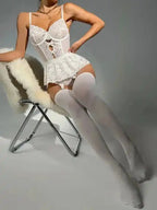 Good Wife 3-Pieces Lace Corset Garter - Fashionfitz