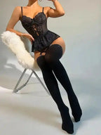 Good Wife 3-Pieces Lace Corset Garter - Fashionfitz