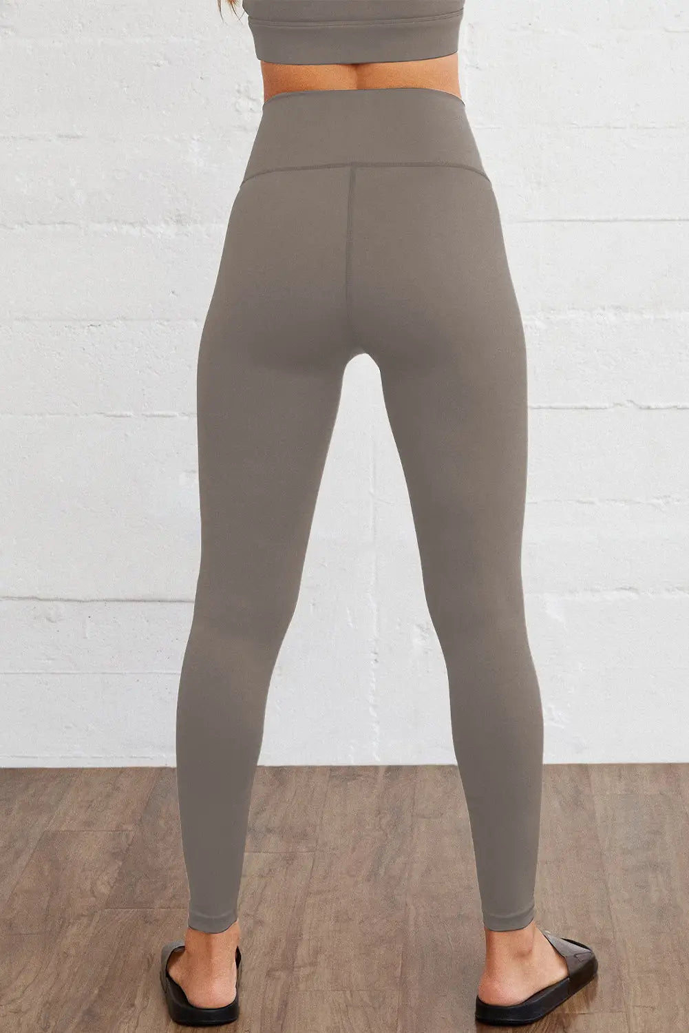 Gray arched waist seamless active leggings - bottoms