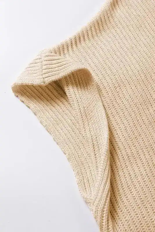 Gray Asymmetric Oversized Sweater - Fashionfitz