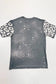 Gray bleached leopard short sleeve t-shirt - t-shirts