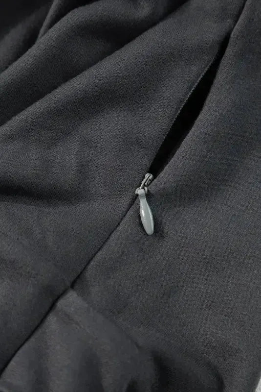 Gray Button Long Sleeve Wide Leg Jumpsuit - Fashionfitz