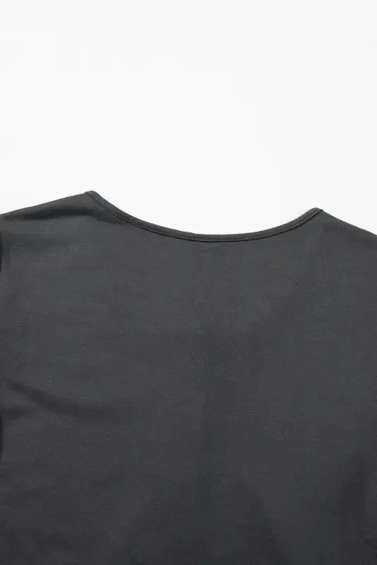 Gray Button Long Sleeve Wide Leg Jumpsuit - Fashionfitz