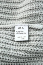 Gray Buttoned Drop Shoulder Oversized Sweater - Fashionfitz