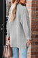 Gray buttoned knit cardigan - cardigans