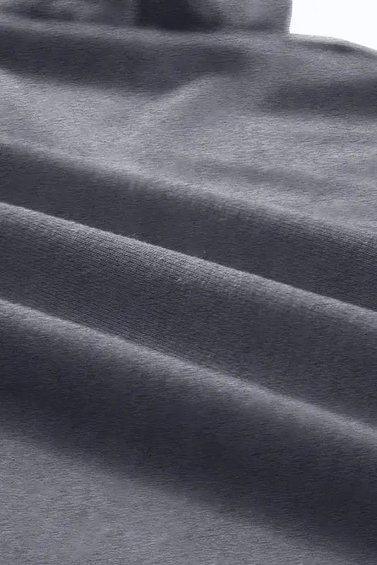 Gray casual plain crew neck tee - tops