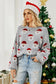 Gray christmas santa claus pullover sweater - sweaters & cardigans