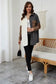 Gray Color Block Leopard Patched Corduroy Shacket - Fashionfitz
