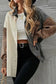 Gray Color Block Leopard Patched Corduroy Shacket - Fashionfitz