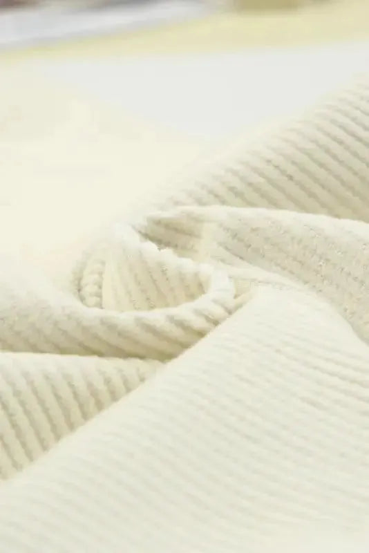 Gray Corduroy High Waist Straight Leg Pants - Fashionfitz