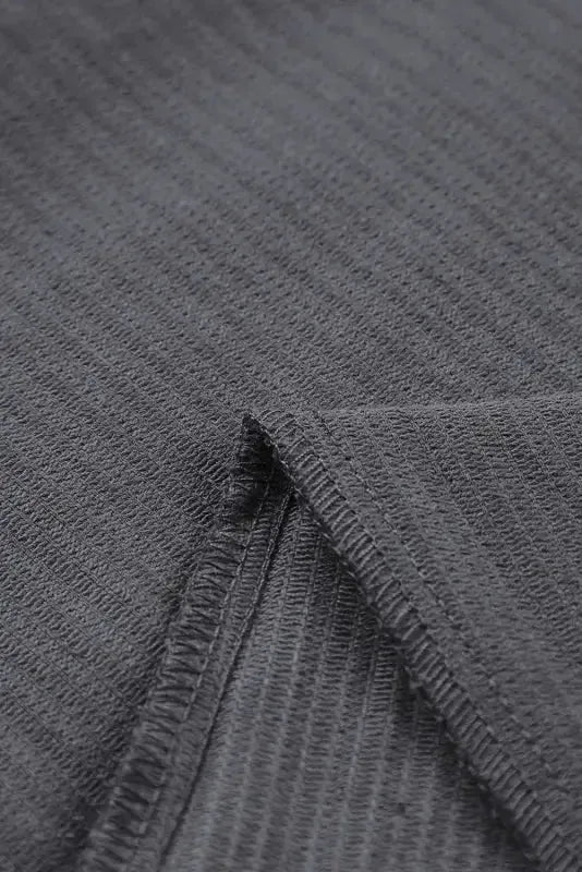 Gray Corduroy High Waist Straight Leg Pants - Fashionfitz