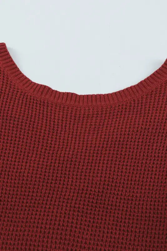 Gray cross back hollow-out sweater - sweaters & cardigans