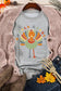 Gray gobble turkey print pullover sweatshirt - graphic sweatshirts