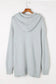 Gray kangaroo pocket cowl neck knitted sweater - sweaters & cardigans