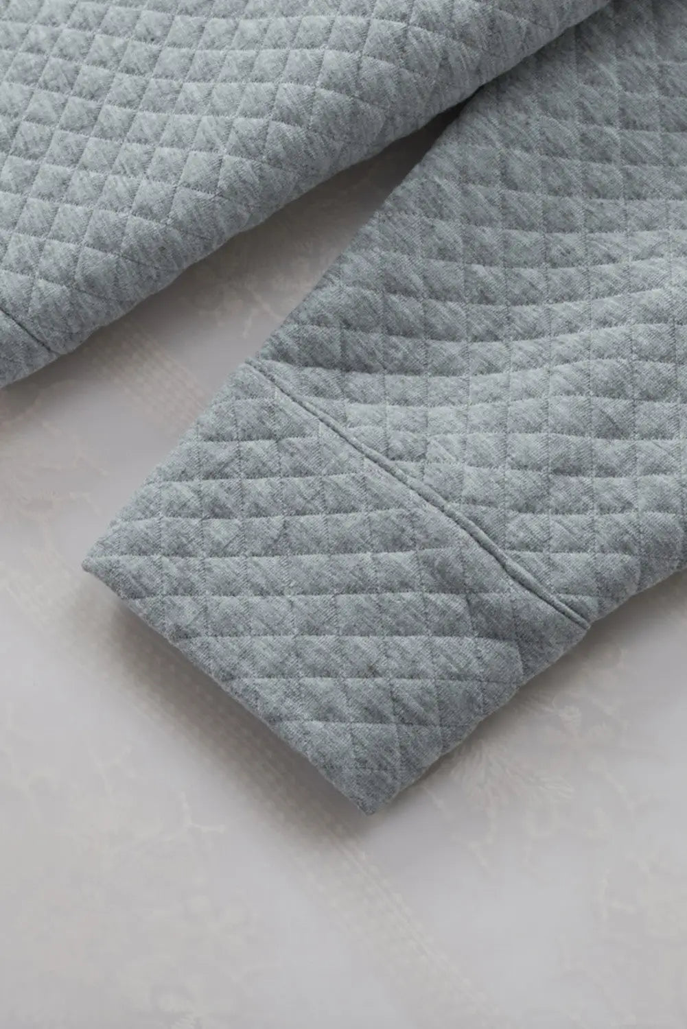 Gray lattice texture retro flap pocket button shacket - shackets