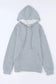 Gray lattice textured hoodie - tops