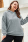 Gray lattice textured hoodie - tops