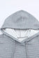 Gray lattice textured hoodie - tops