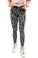 Gray leopard active leggings