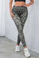 Gray leopard active leggings