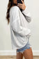 Gray pocketed oversized drop sleeve top - long tops