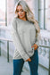 Gray pocketed oversized drop sleeve top - long tops