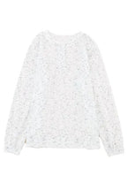 Gray Slouchy Heather Rib Knit Long Sleeve Henley Top - Fashionfitz