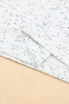 Gray Slouchy Heather Rib Knit Long Sleeve Henley Top - Fashionfitz