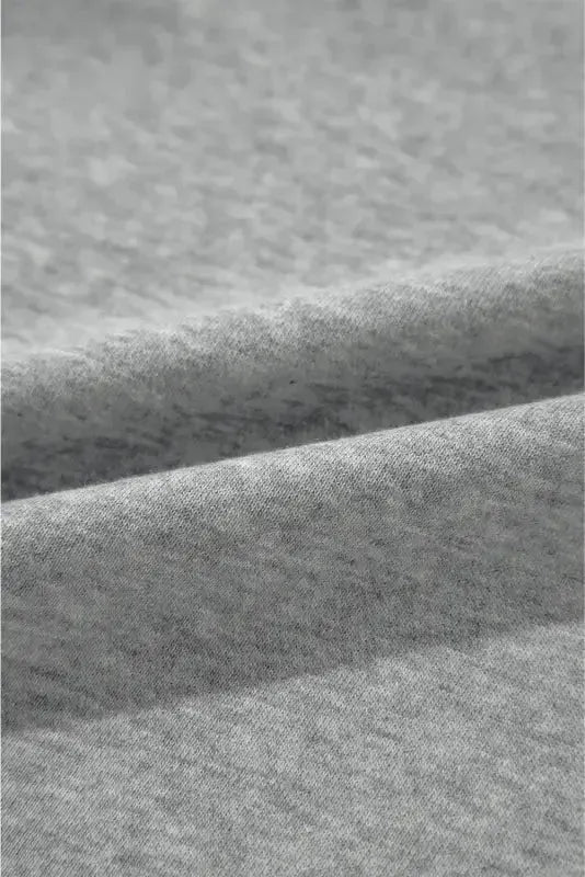 Gray Solid Classic Crewneck Pullover Sweatshirt - Fashionfitz