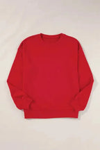 Gray Solid Classic Crewneck Pullover Sweatshirt - Fashionfitz